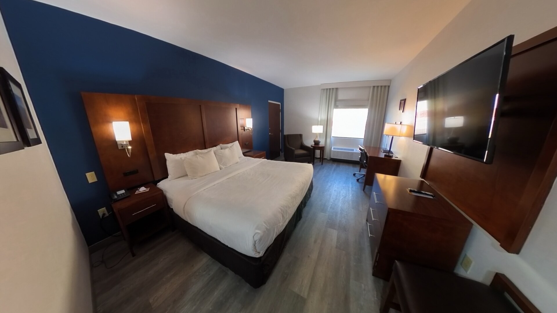 Additional view of king room with kitchenette